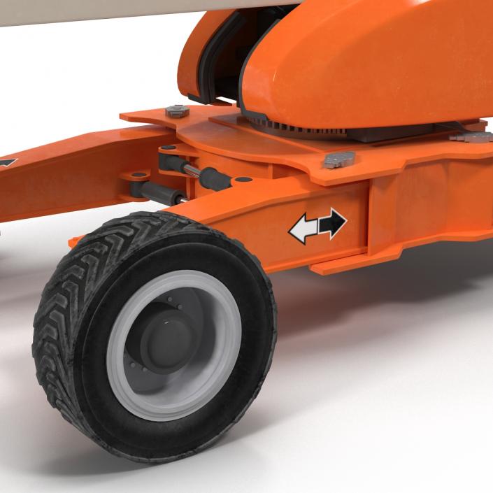 Telescopic Boom Lift JLG 1850 sj Rigged 3D model